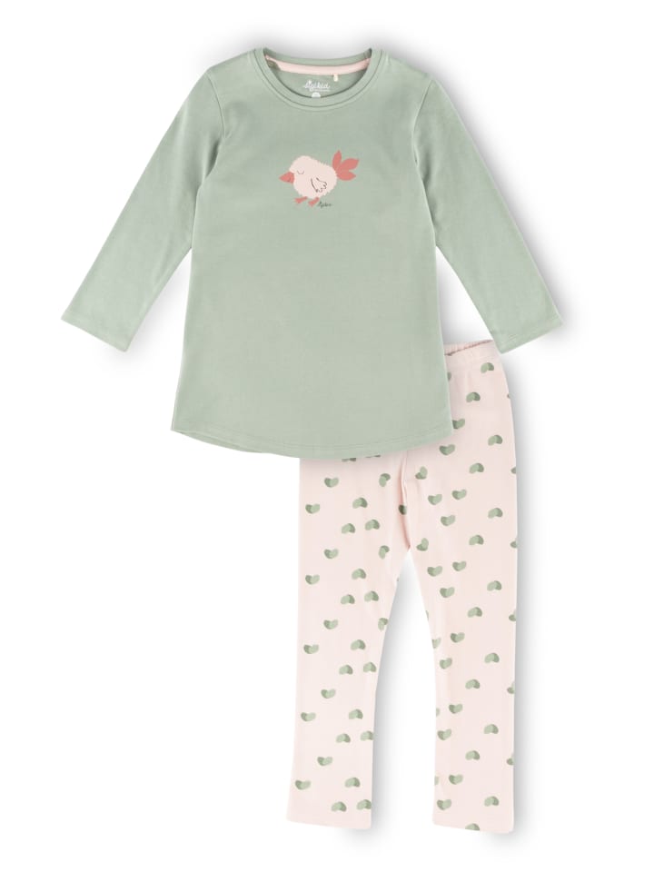 

Пижама Sigikid, зеленый/белый