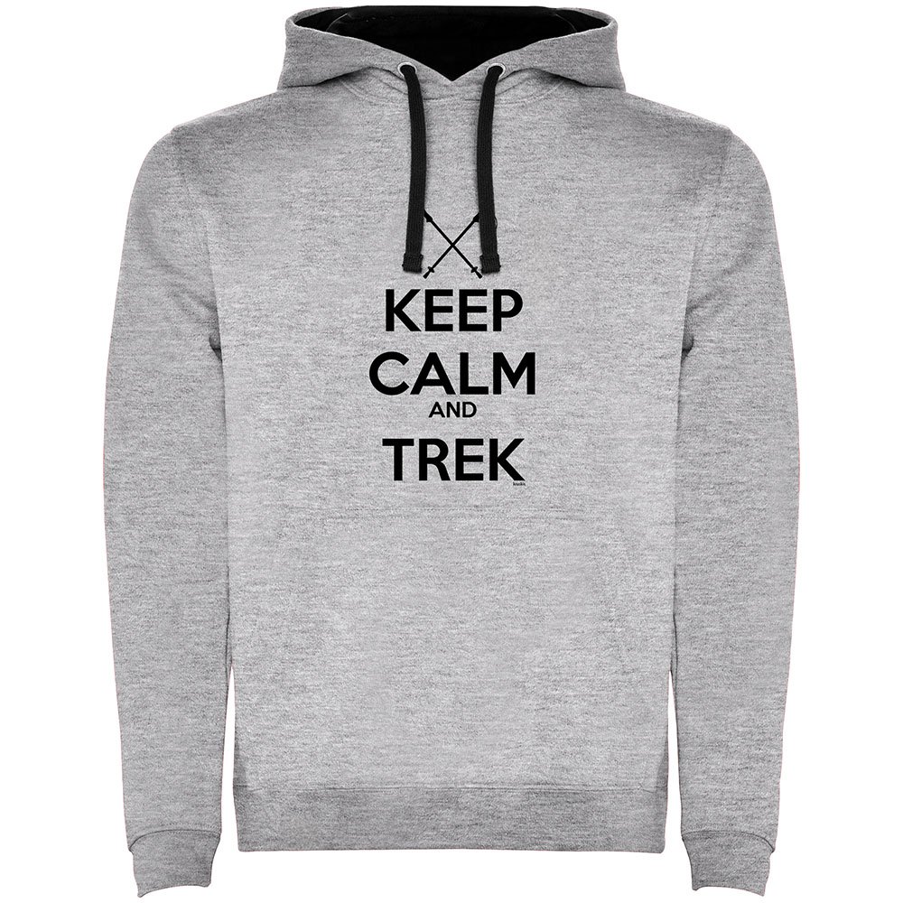 

Худи Kruskis Keep Calm And Trek Two-Colour, серый