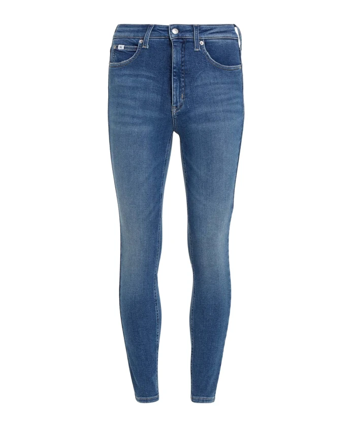 

Джинсы скинни с высокой посадкой Calvin Klein Jeans, синий