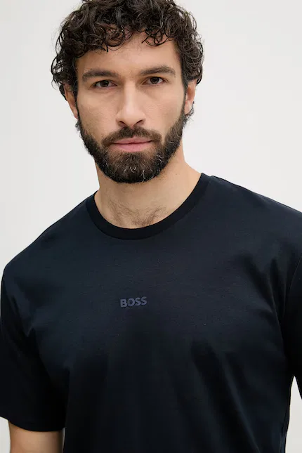 Пижама двухсоставная хлопковая BOSS, синий — фото 3