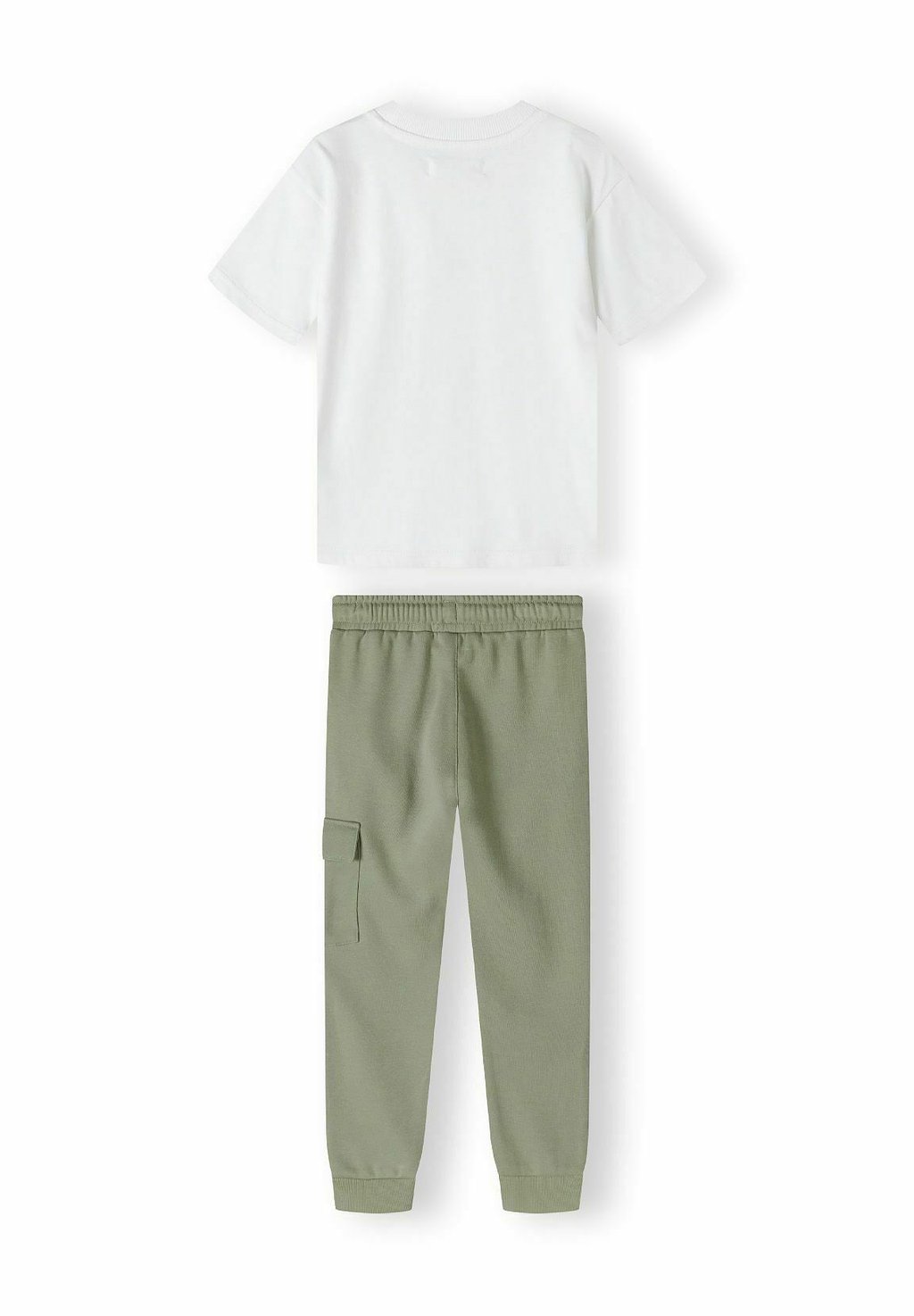 Базовая футболка SHORT SLEEVE AND JOGGERS SET MINOTI, оливковый — фото 2