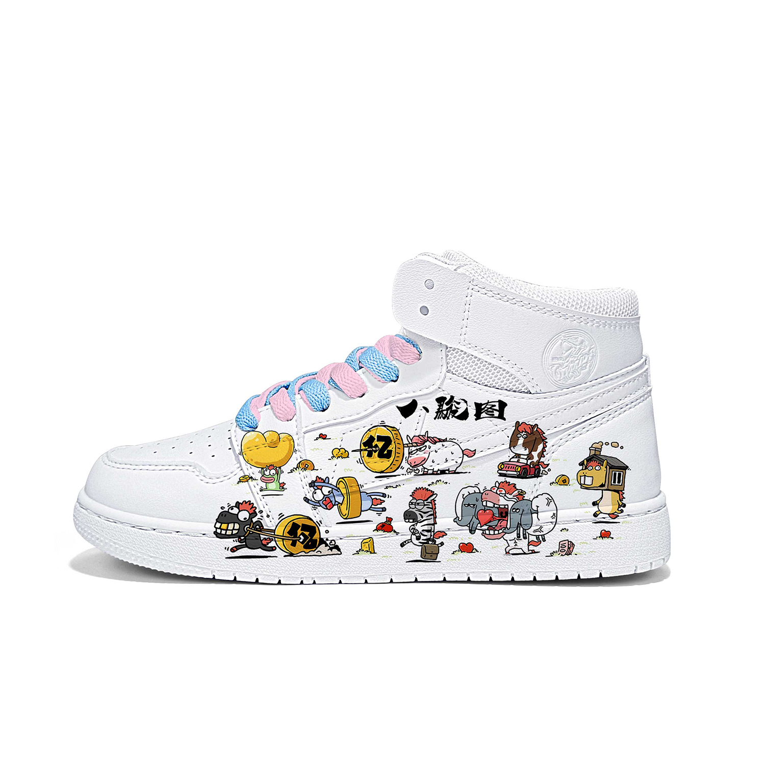 

Термостойкие нескользящие амортизирующие износостойкие легкие высокие кроссовки для скейтбординга Unisex WARRIOR, x23317d( белый )