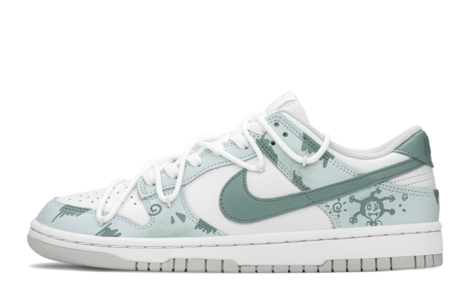 

Кроссовки Nike Dunk Skateboard Shoes Women's Low-Top Green, Зеленый, Кроссовки Nike Dunk Skateboard Shoes Women's Low-Top Green
