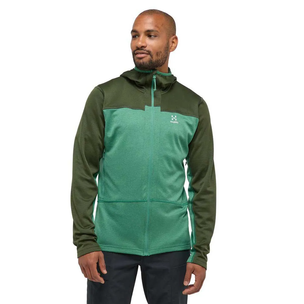 

Толстовка Haglöfs ROC Flash Mid full zip, зеленый
