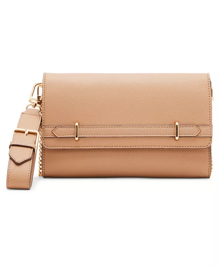 

Кошелек с цепочкой и ремешком на запястье 3 в 1 Anne Klein, коричневый