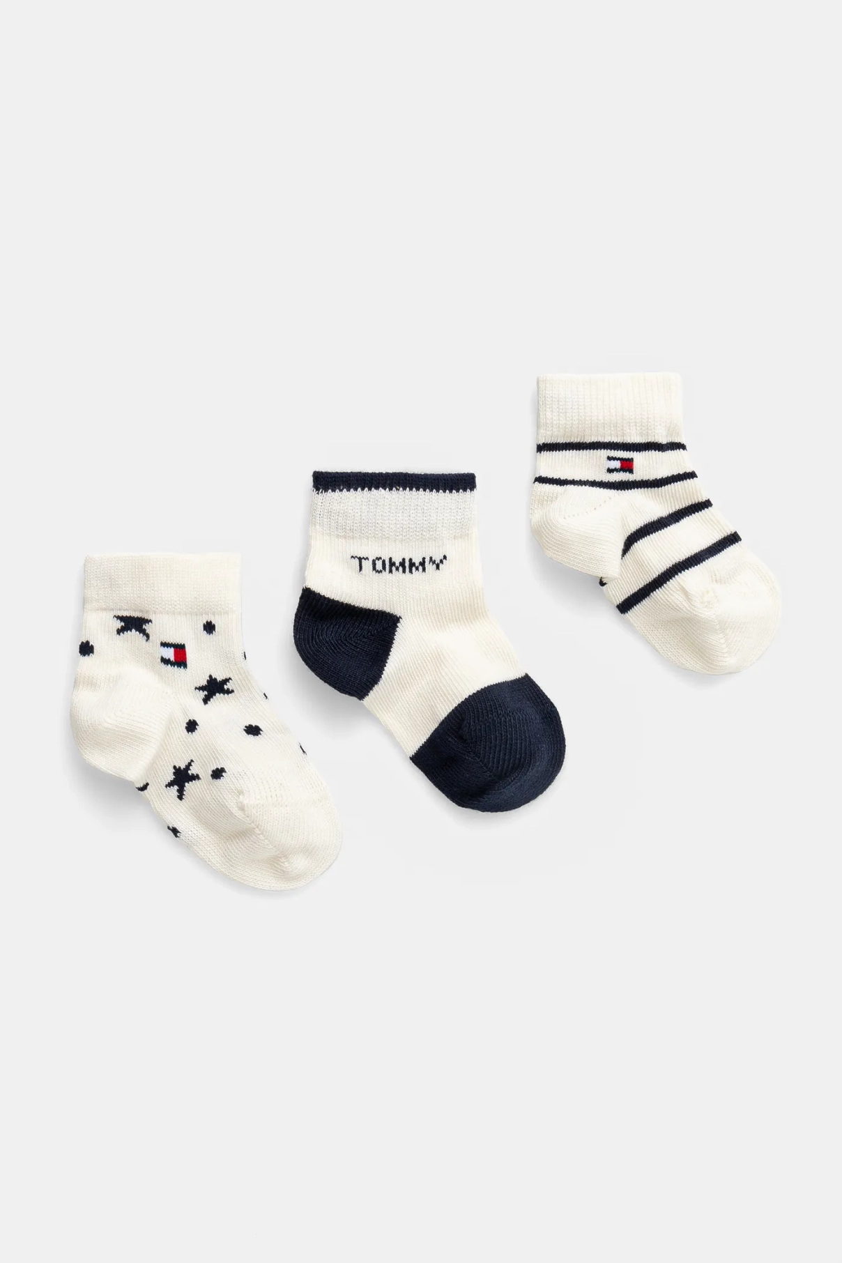 

3 пары детских носков Tommy Hilfiger, бежевый