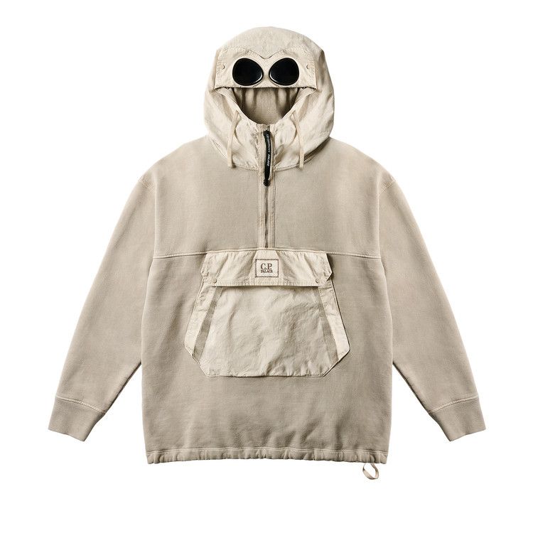 

Толстовка Palace x C.P. Company Fleece Old Goggle Hood, Stone