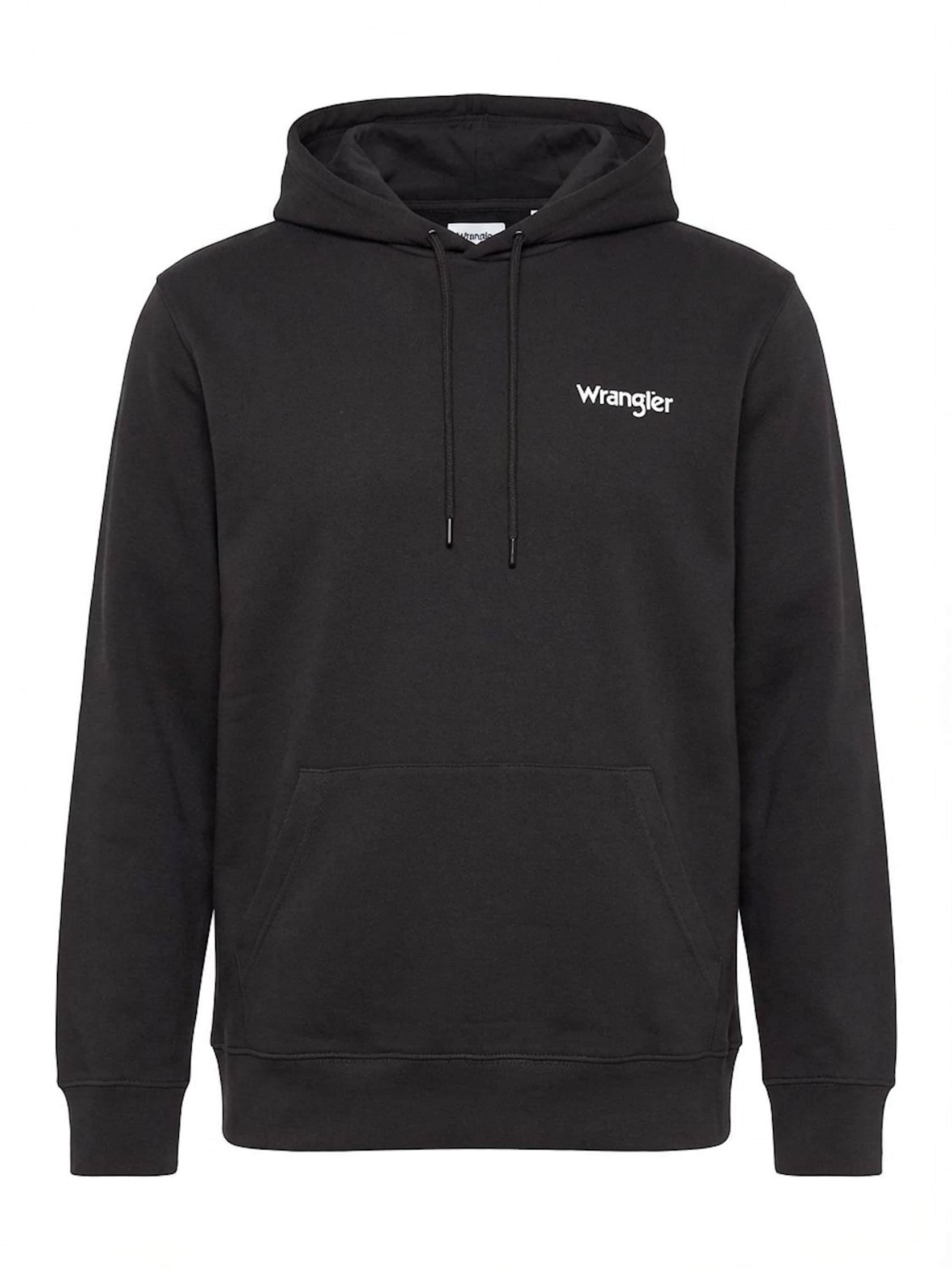 

WRANGLER Толстовка 'LOGO HOODIE' в черном цвете, Черный, WRANGLER Толстовка 'LOGO HOODIE' в черном цвете