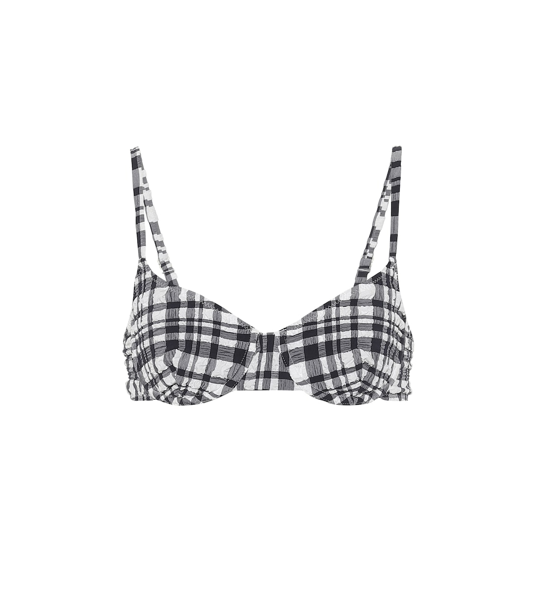 

Клетчатый верх бикини Ginger Solid & Striped, Navy White