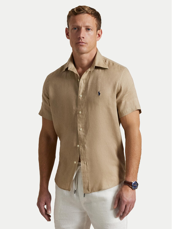 

Рубашка с индивидуальным пошивом Polo Ralph Lauren, бежевый