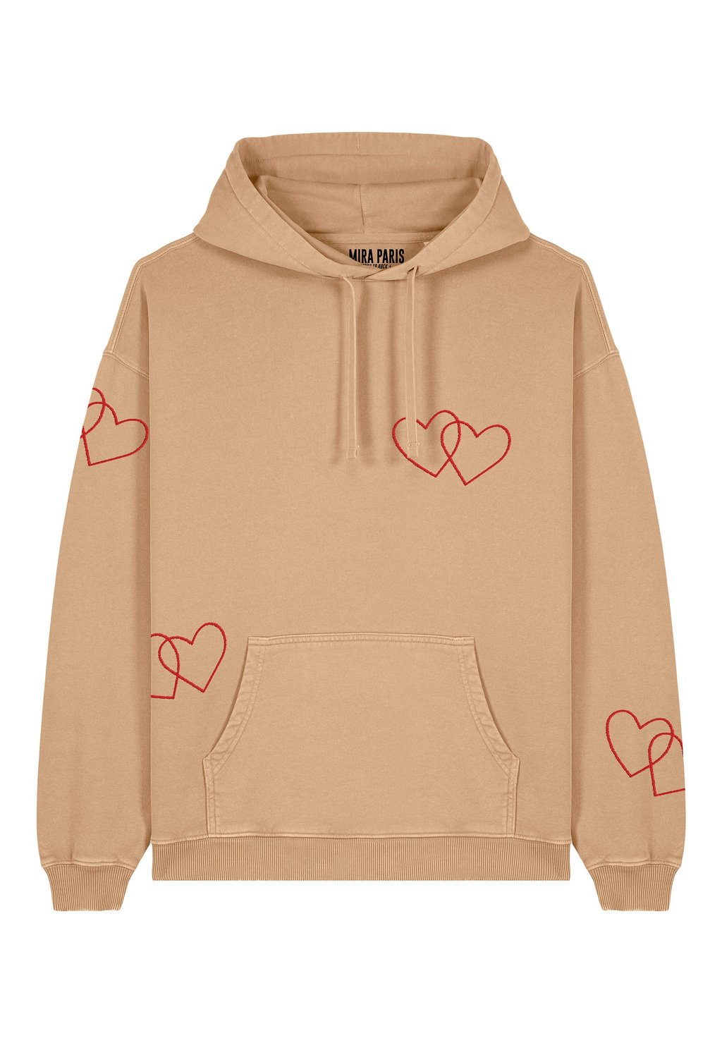 

Толстовка TOO MUCH LOVE PRINT VINTAGE HEAVYWEIGHT - Hoodie Mira Paris, бежевый