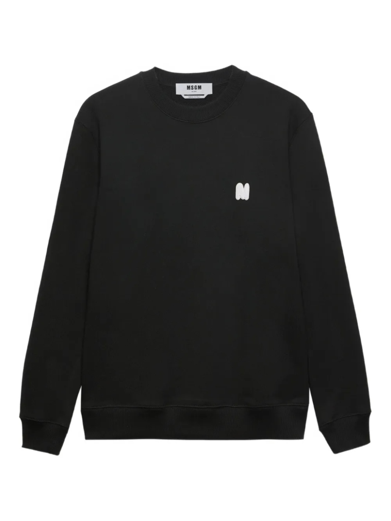 

MSGM толстовка с нашивкой-логотипом, черный