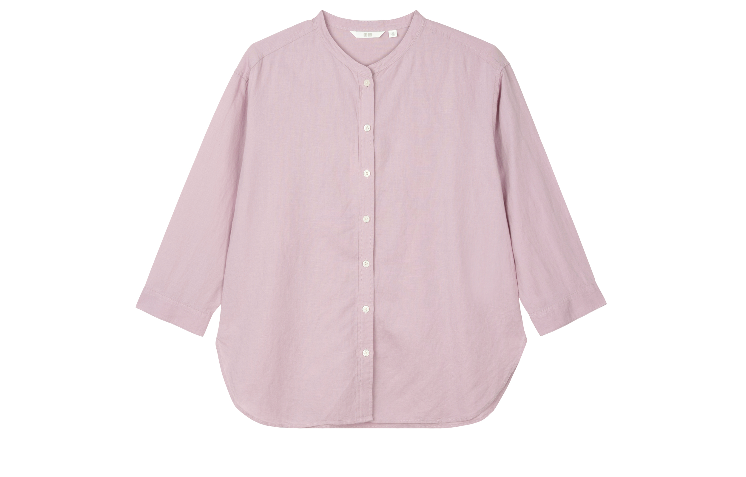 

UNIQLO Рубашка женская светло-голубая фиолетовая