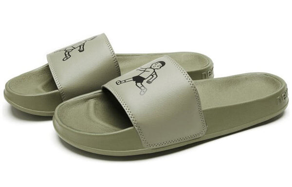 Тапочки x noritake slippers dark green New Balance, зеленый — фото 4