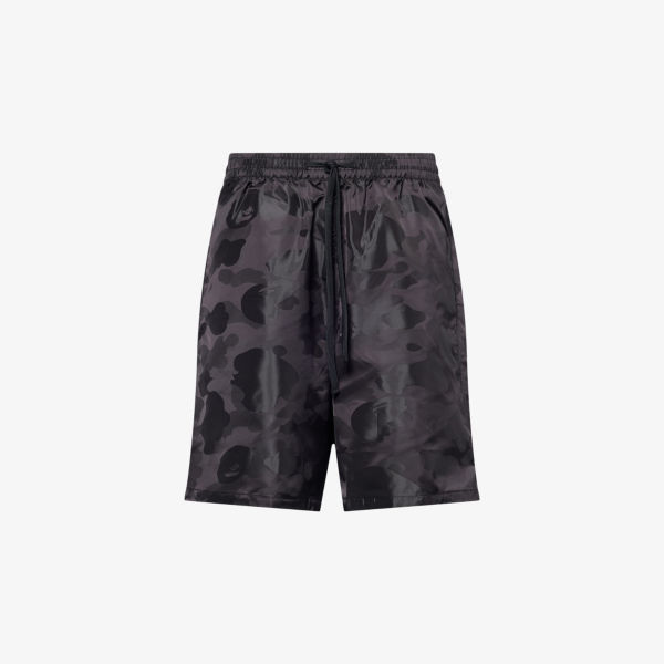 

Шорты с камуфляжным логотипом, тканые A Bathing Ape, черный