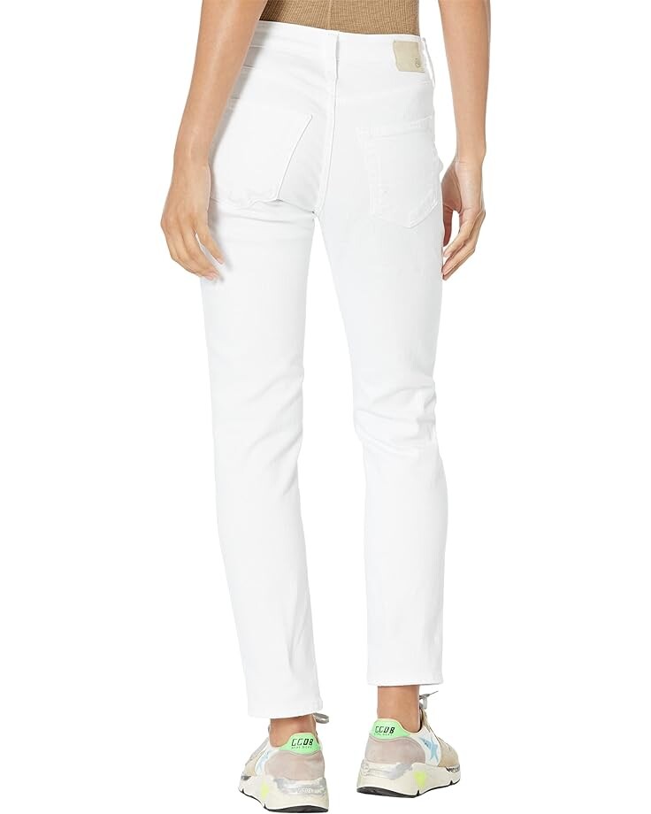 

Джинсы AG Jeans Ex-Boyfriend Slouchy Slim in Classic White Destructed, цвет Classic White Destructed
