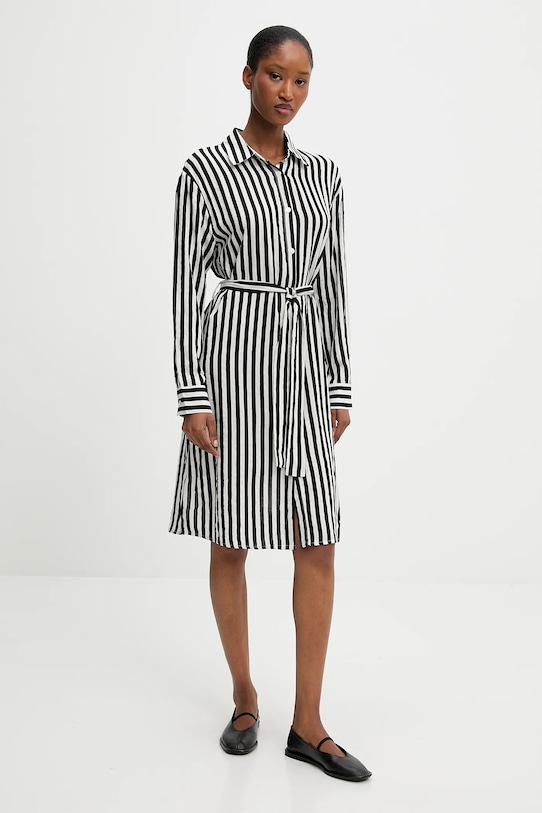 

Платье с добавлением шелка Answear.Lab, черный