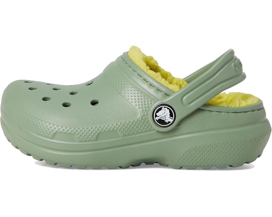 Детские клоги Crocs Classic Lined (для малышей) Crocs Kids, Moss — фото 4