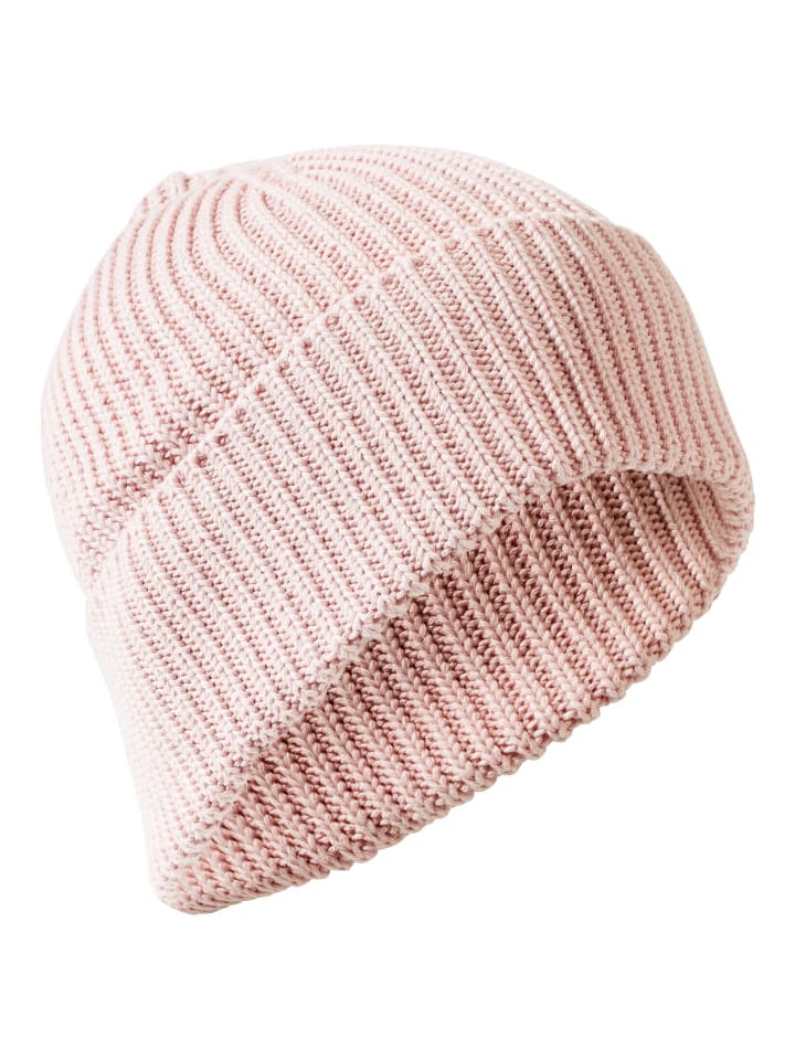 

Шапка Camel Active Strick-Beanie aus reiner Baumwolle, розовый