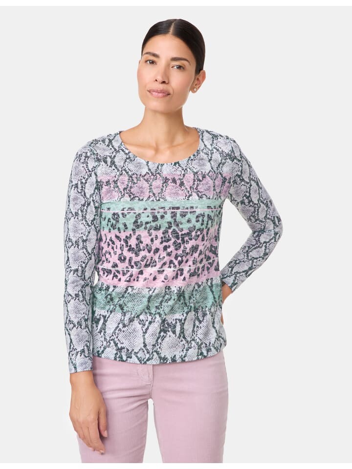 

Футболка Gerry Weber 1/1 Arm, цвет offwhite/snake stripe panneaux