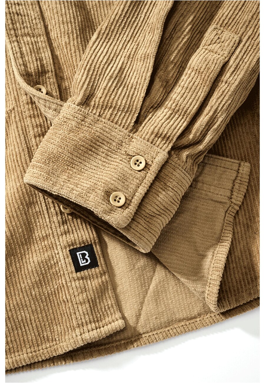 Рубашка на пуговицах классического кроя Brandit, Camel — фото 4