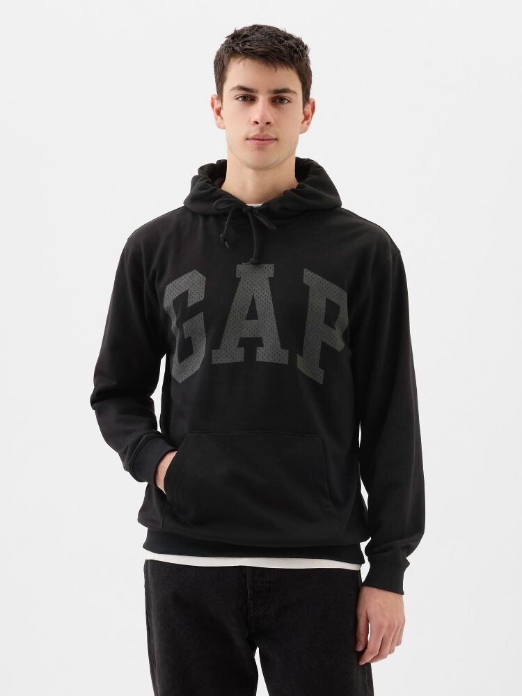 

Толстовка с логотипом и капюшоном Gap, черный