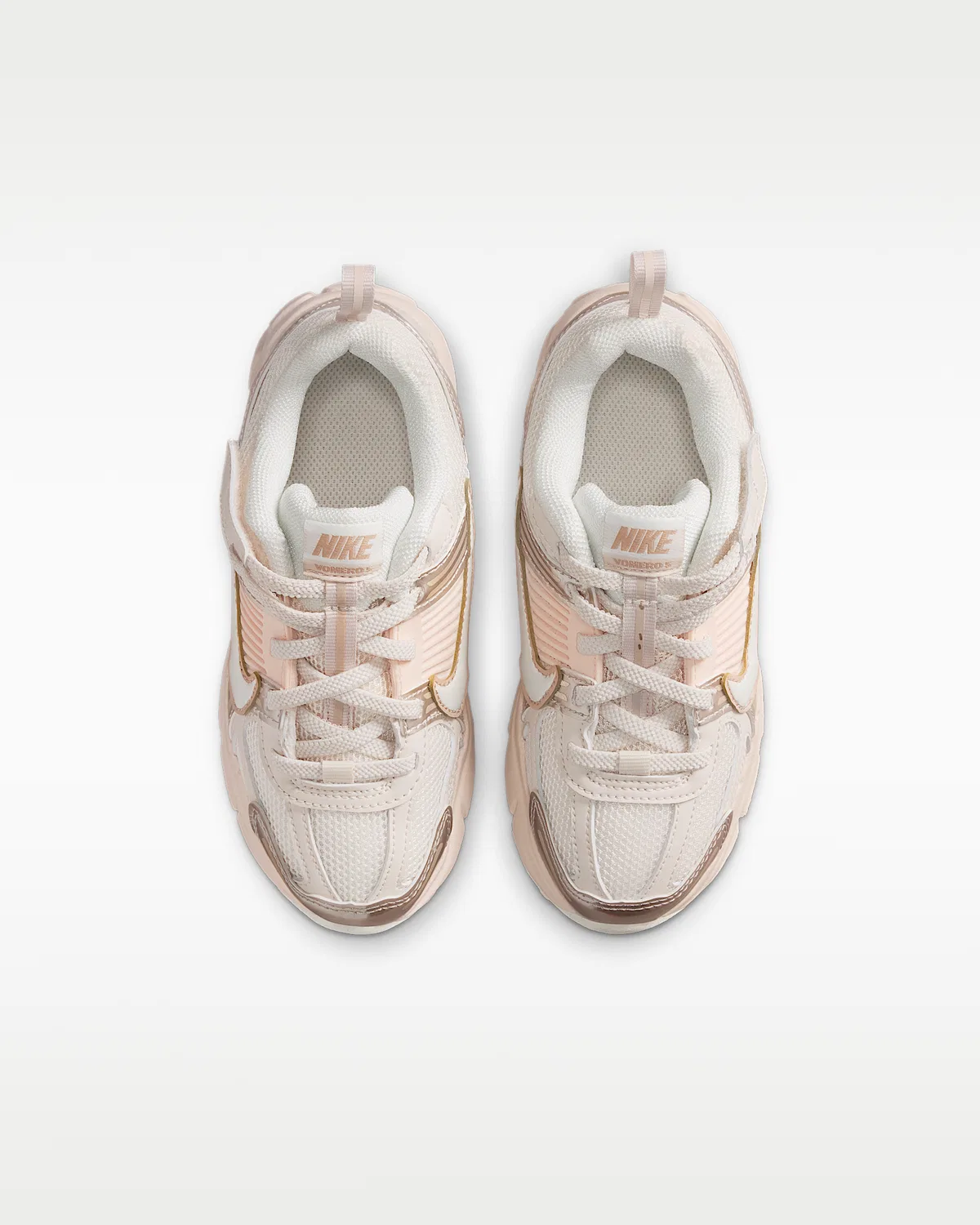 Детские кроссовки со светоотражающими элементами Nike Vomero 5, Chalk/Sail/Chalk — фото 4