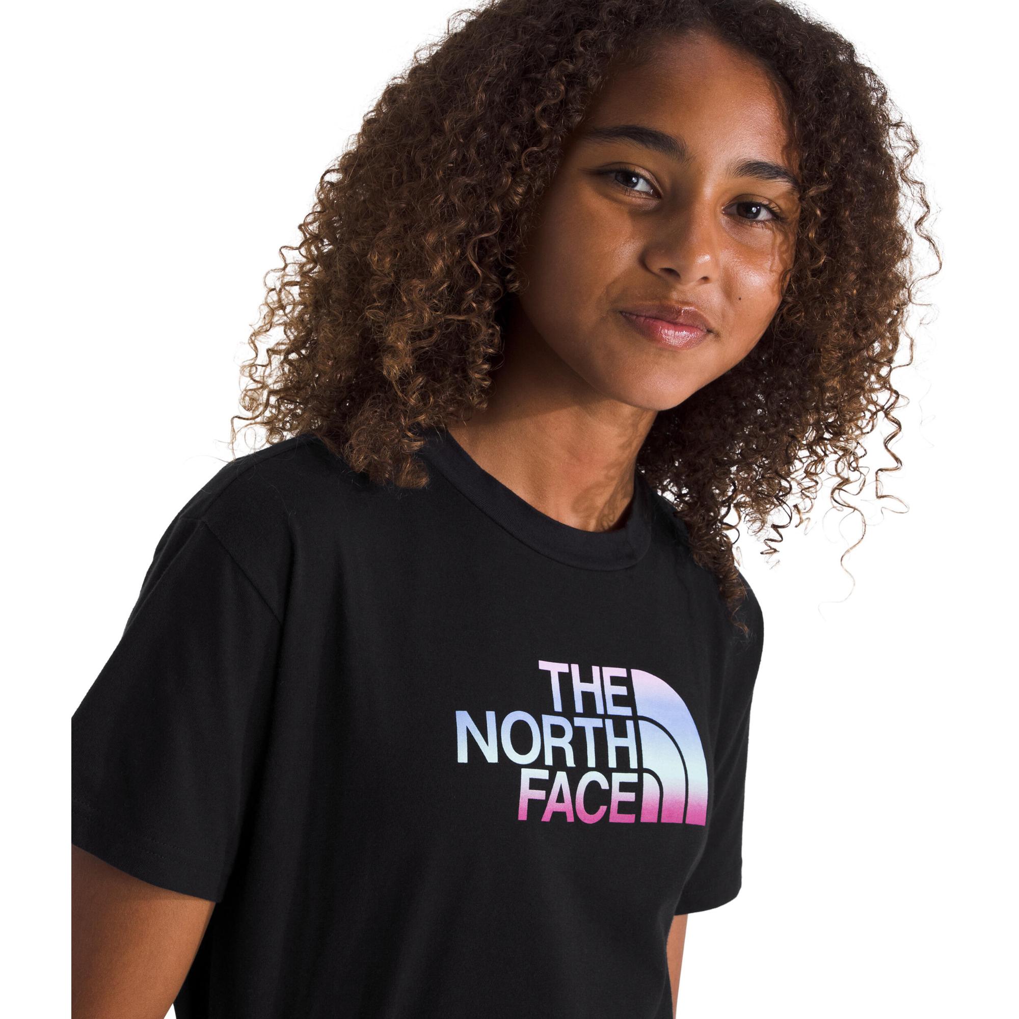 Детская футболка с коротким рукавом и градиентным рисунком "Полукупол" The North Face, TNF Black/TNF Black — фото 4