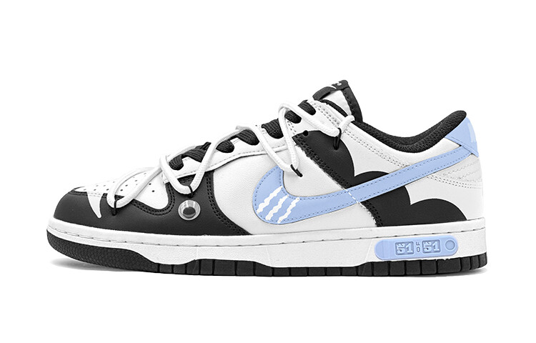 

Кроссовки Nike Dunk Skateboarding Shoes Women's Low-top Black, голубой, Синий, Кроссовки Nike Dunk Skateboarding Shoes Women's Low-top Black, голубой