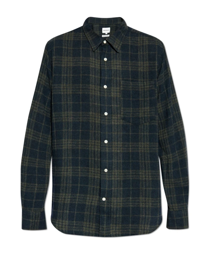 

Рубашка альгот Norse Projects, синий