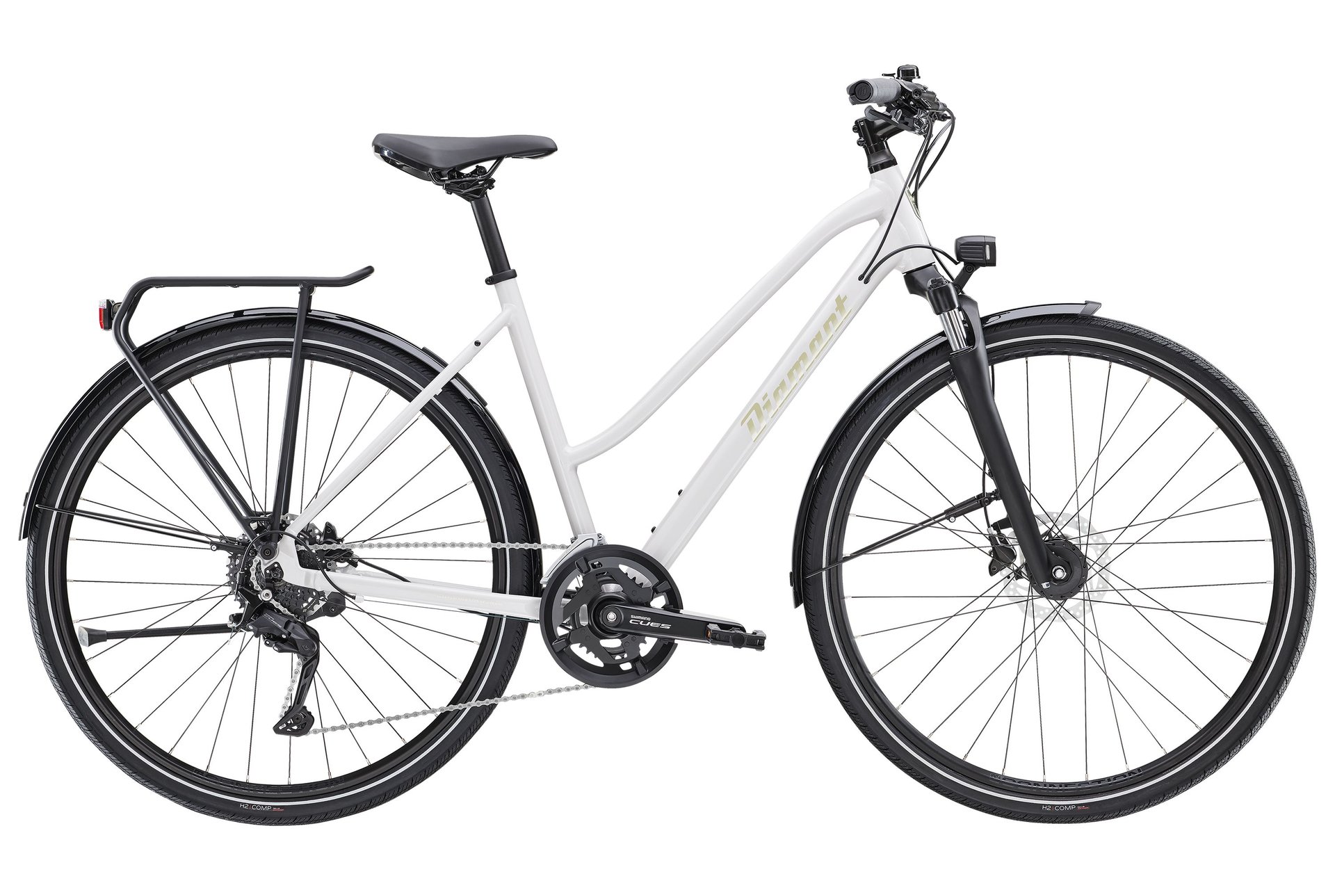 

Трекинговый велосипед Diamant Elan (cues) - 28 дюймов - trapez, grau | ceriumgrau metallic