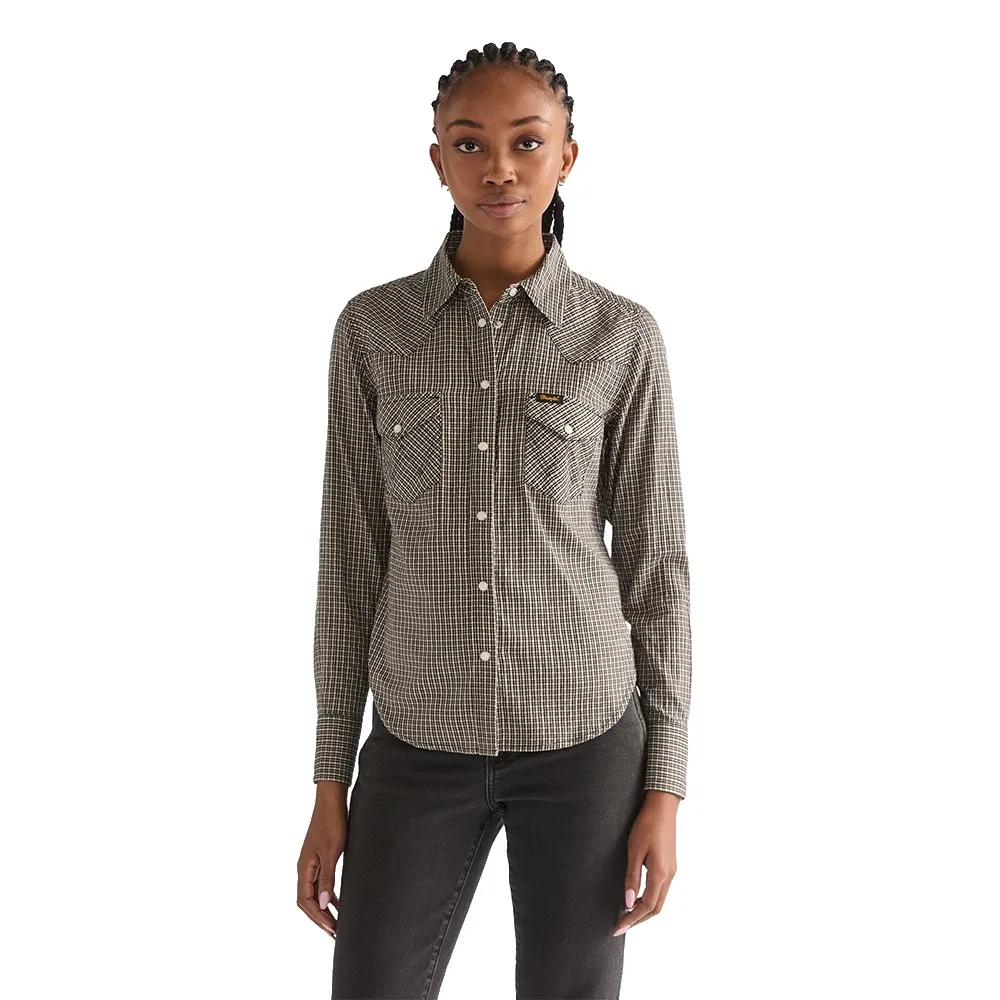 

Рубашка с длинным рукавом Wrangler Western, серый