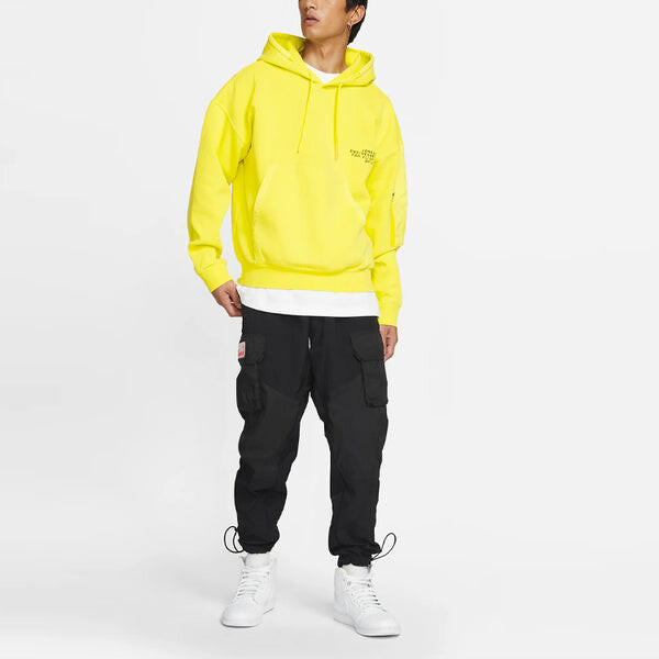 Толстовка Air Jordan 23 Engineered Casual Sports Hooded Knitted Printed Sweater For Men Yellow, желтый — фото 3