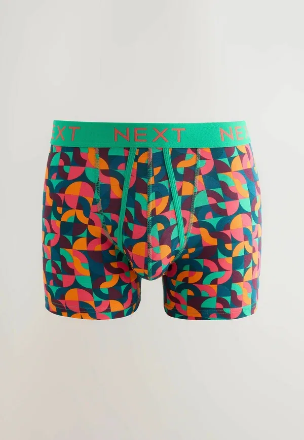 Трусы боксеры Next, 5 pack boxers boxer briefs, яркий синий оранжевый фиолетовый геометрический принт — фото 4