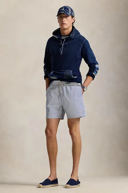 Плавки модель из хлопка Polo Ralph Lauren, синий