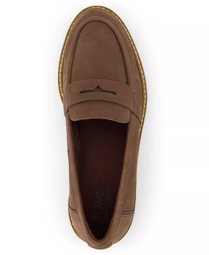 Женские лоферы Cara на массивной подошве TOMS, коричневый — фото 4