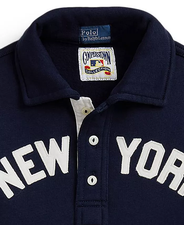 Большие мальчики свитер с воротником Polo Ralph Lauren, синий — фото 3