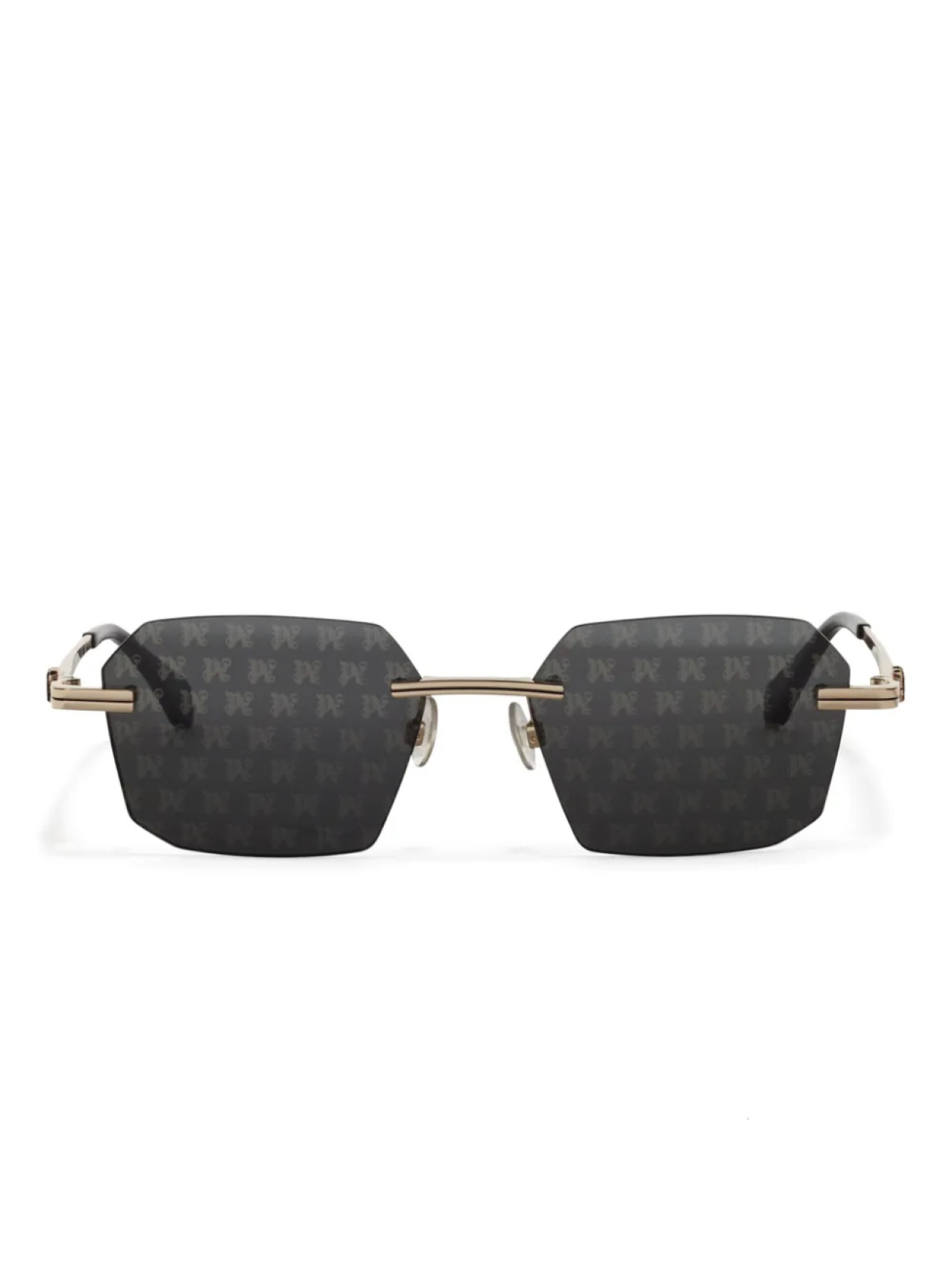 

Palm Angels Eyewear солнцезащитные очки Quartz, золотой