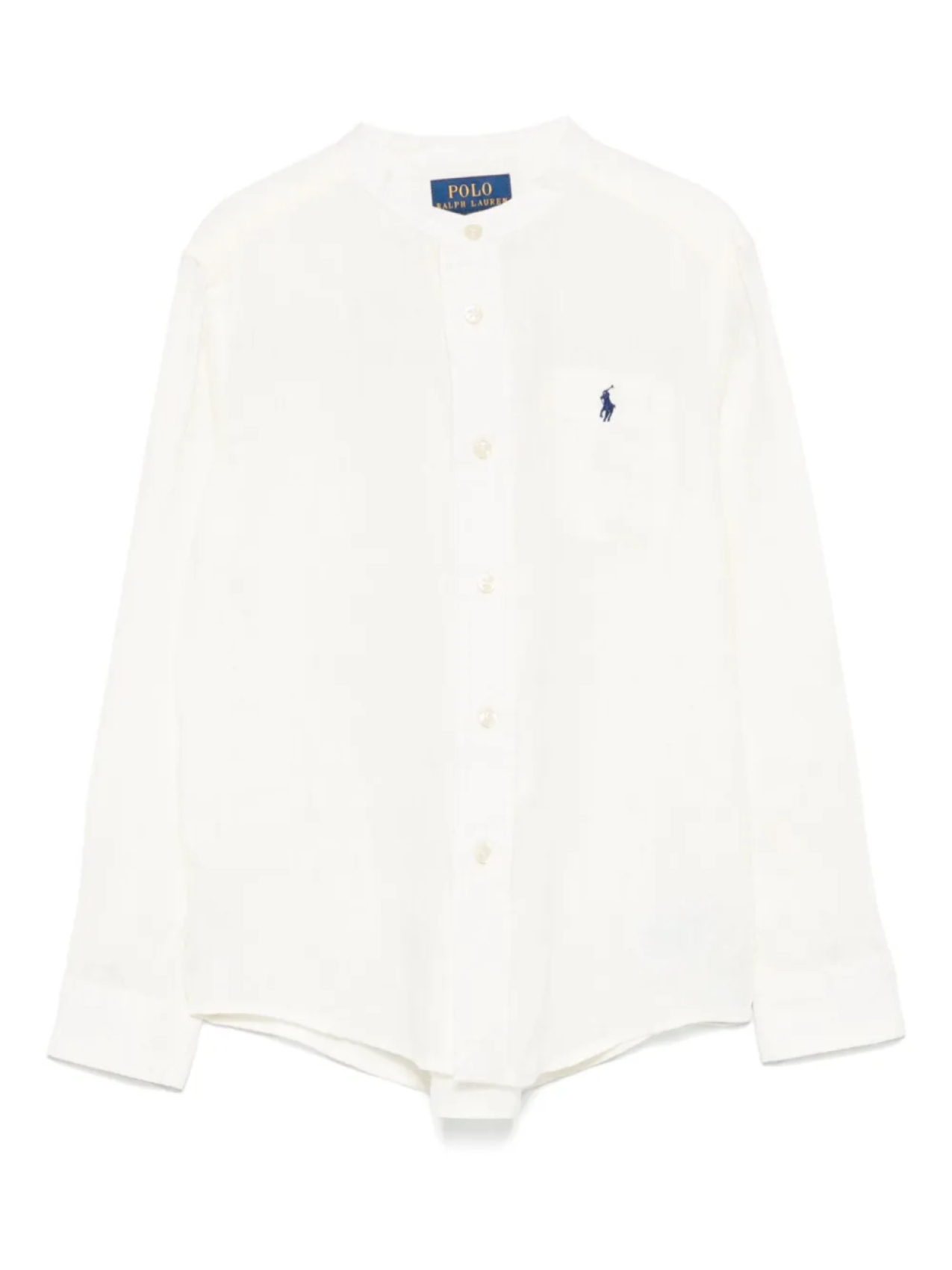 

POLO RALPH LAUREN KIDS льняная рубашка, нейтральный