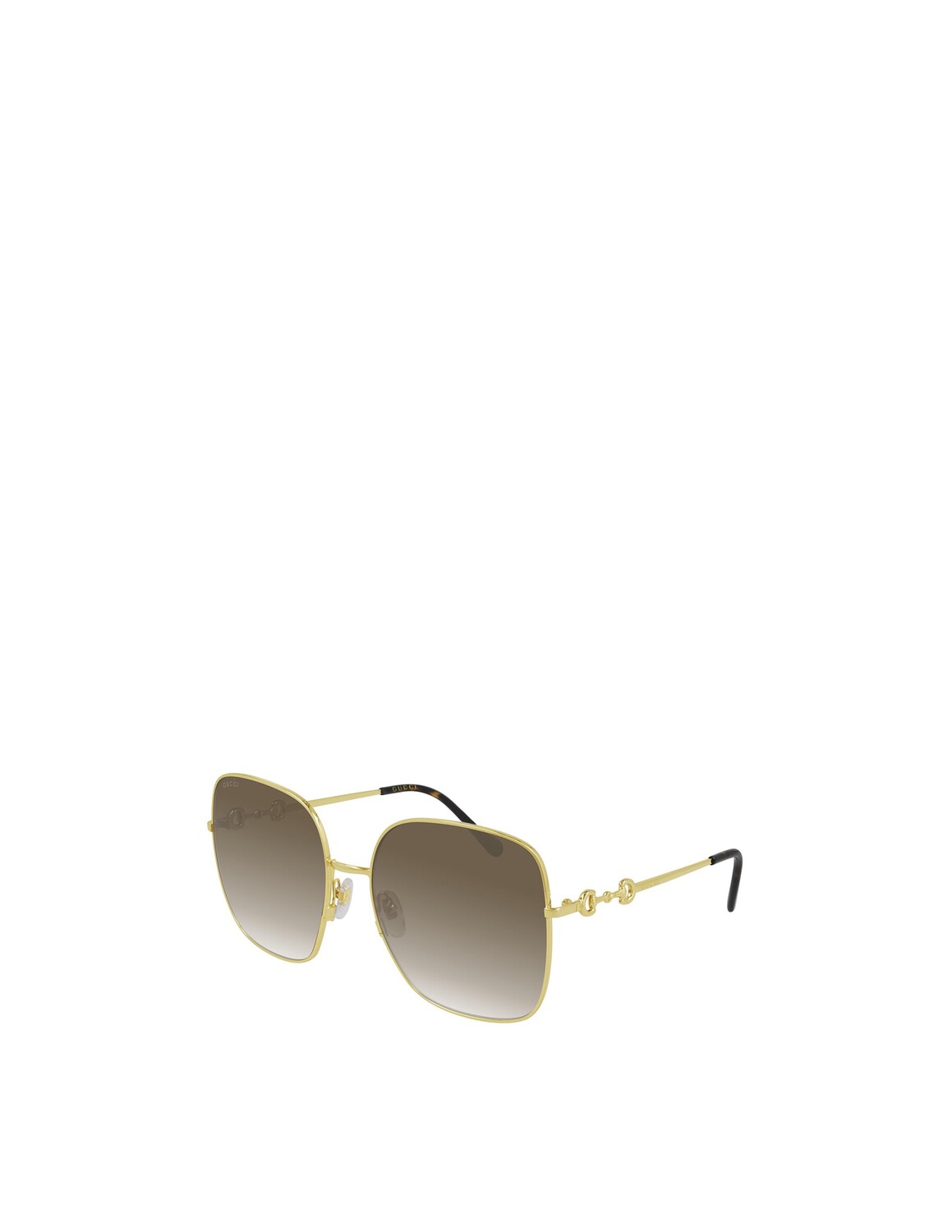 

Солнцезащитные очки оверсайз GG0879S Gucci, цвет Gold, Brown