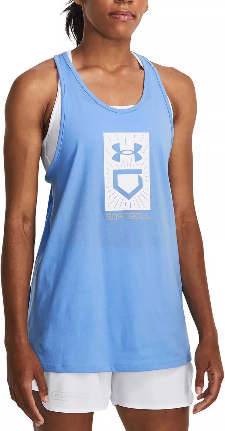 

Женская майка с пластинами для софтбола Under Armour