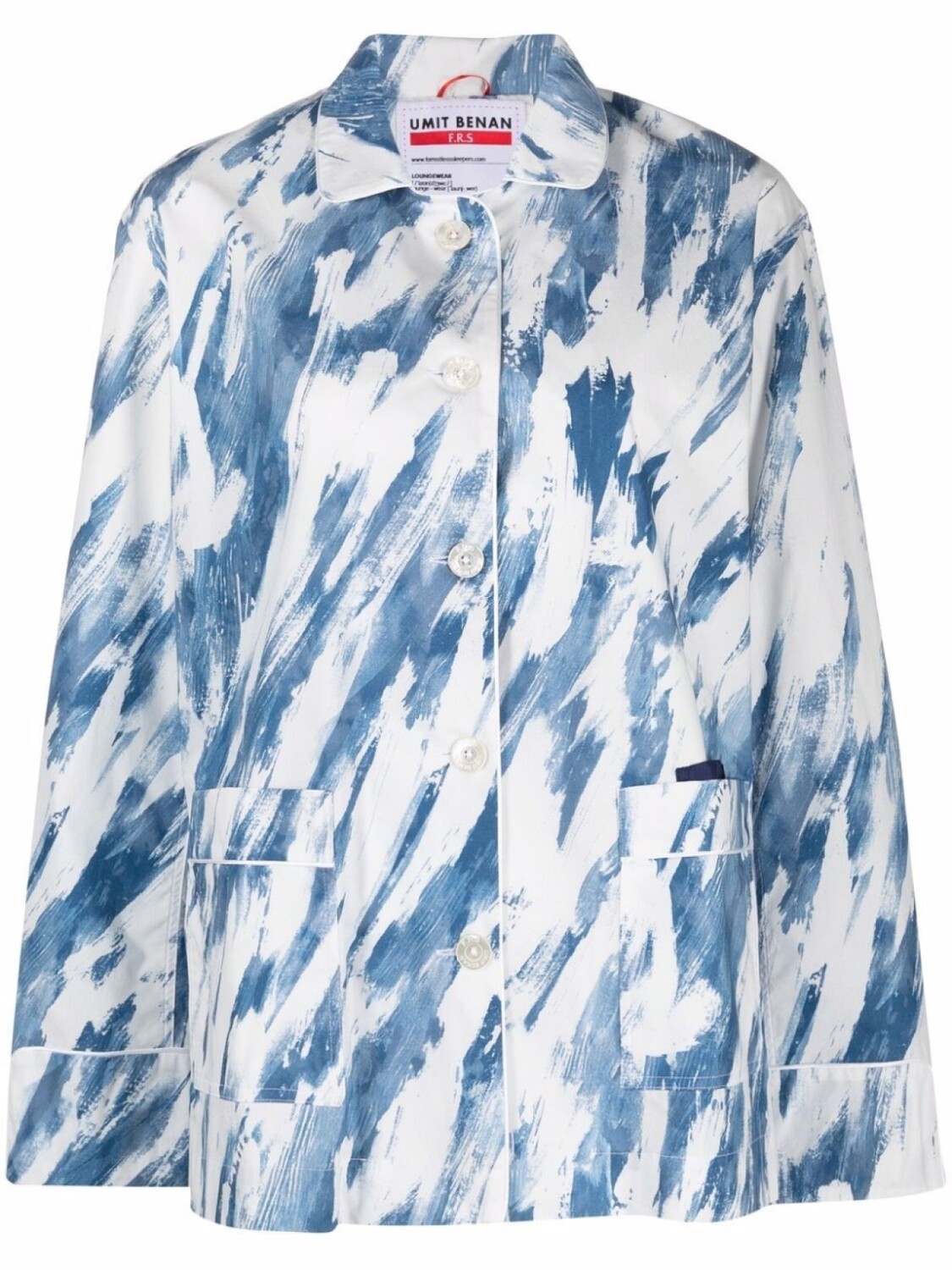 

Пижамная рубашка с графичным принтом F.R.S For Restless Sleepers, синий