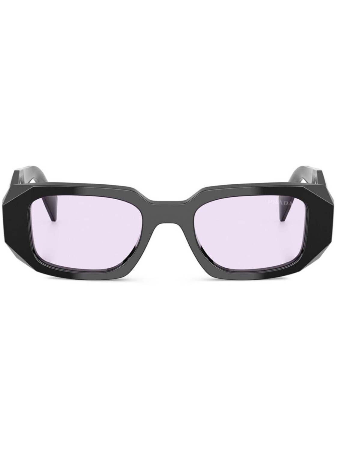 

Солнцезащитные очки в прямоугольной оправе Prada Eyewear, черный