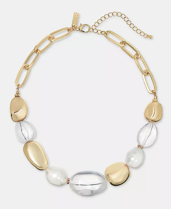 

Ожерелье из комбинированных бусин, 17 дюймов + удлинитель 3 дюйма, эксклюзивно в Macy's I.N.C. International Concepts, gold/pearl