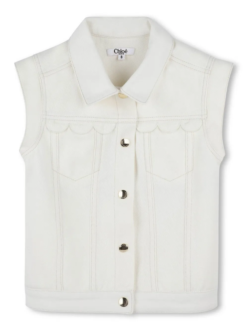 

Жилет с логотипом Chloé Kids, белый