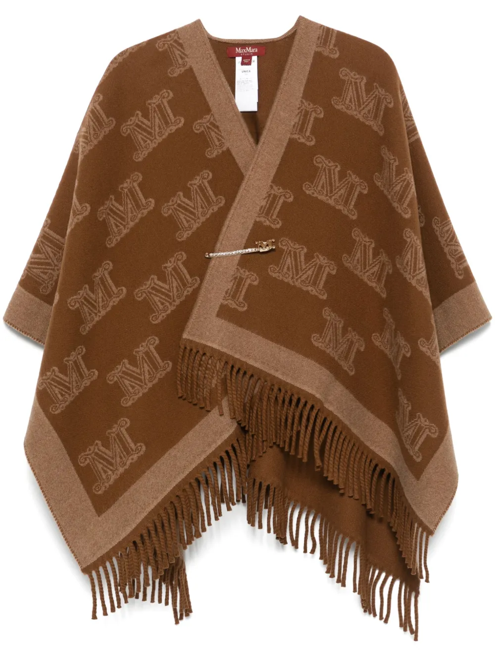 

Шарф Frinestd MAX MARA, коричневый