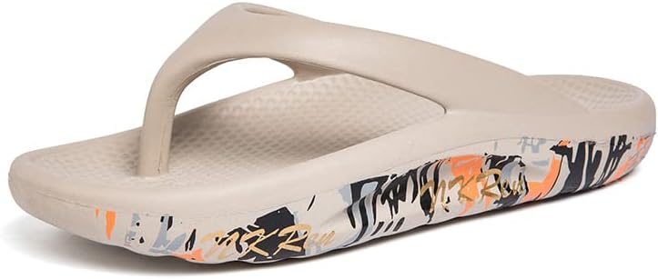 

Kvdrcs Унисекс шлепанцы для мужчин и женщин, пляжные сандалии, шлепанцы для улицы и дома, водонепроницаемые, с подушкой, облако, противоскользящие для взрослых, хаки