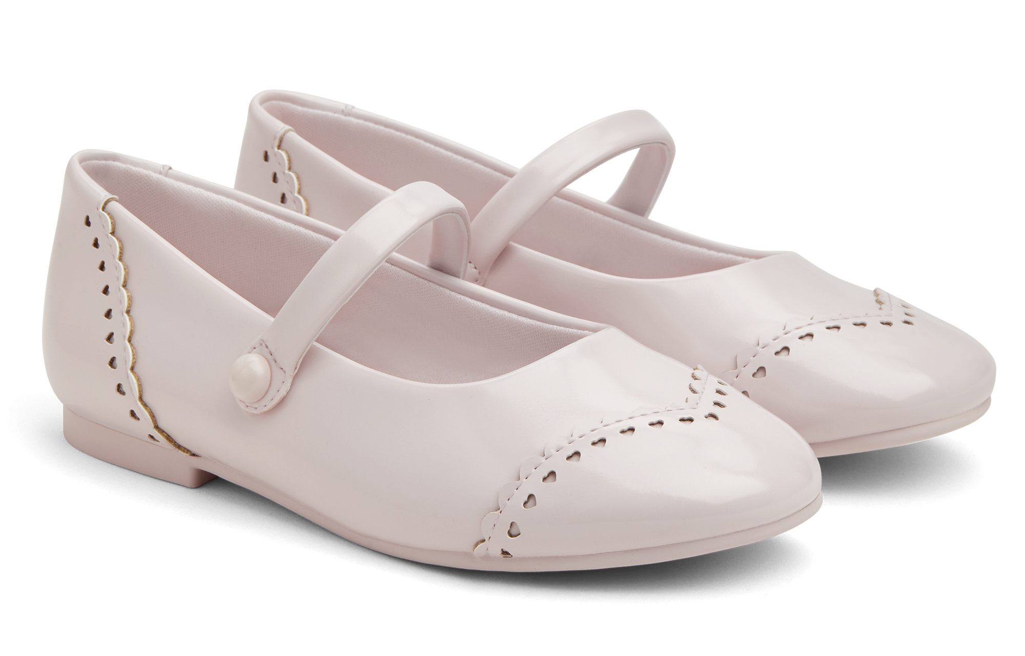 Нескользящие низкие кожаные туфли 0,8 см для детей CHARLES&KEITH, розовый — фото 3