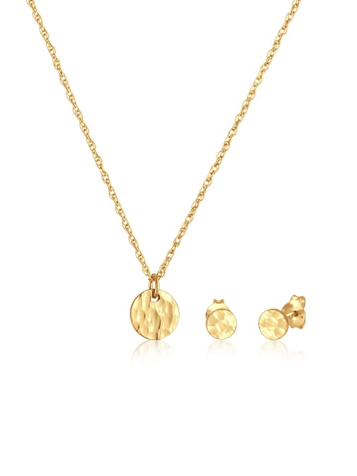 

Elli Колье Schmuckset 925 Sterling Silber Geo in Gold