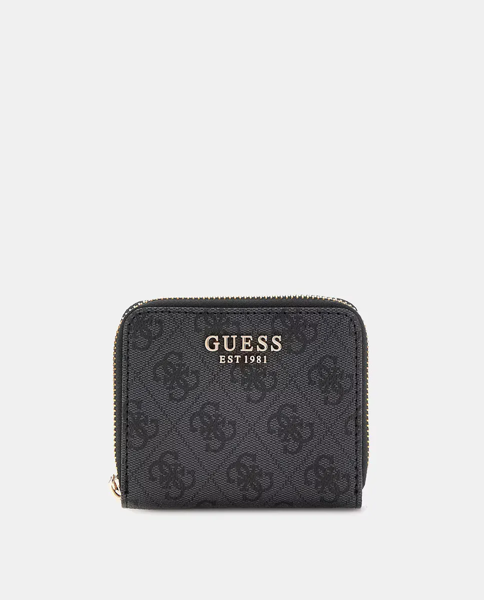 

Маленький женский кошелек на молнии Guess, темно-серый